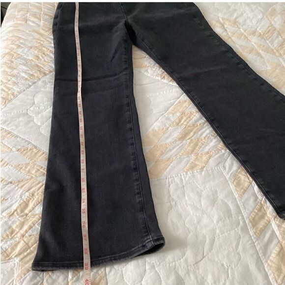 NWT NYDJ size 12 - 16 black pull on stretch jeans bootcut, elastic waistband - Picture 7 of 11